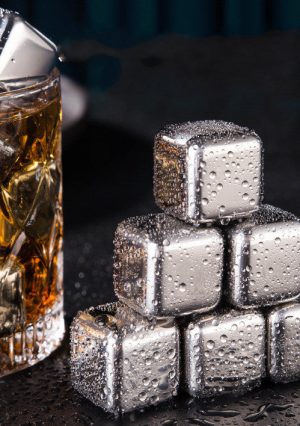 Edelstahl-Eiswürfel